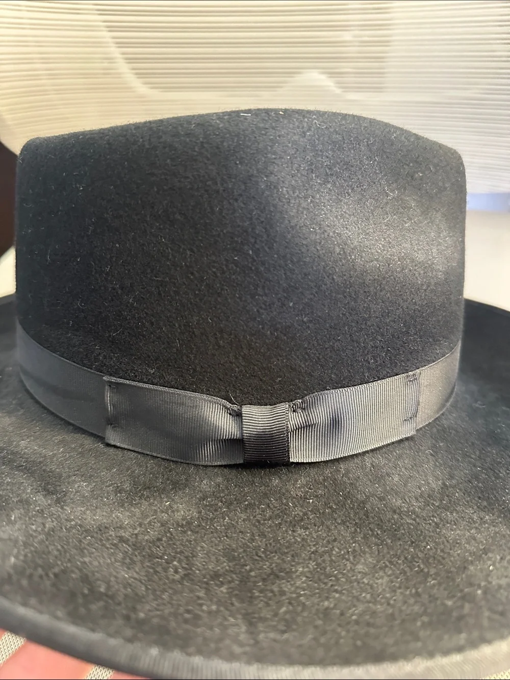 GIGI PIP Black Wide Brim Fedora Hat